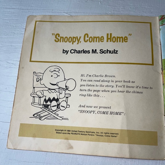Charlie Brown Records Presents Snoopy, Come Home: Read-Along Book and Record - Picture 5 of 12